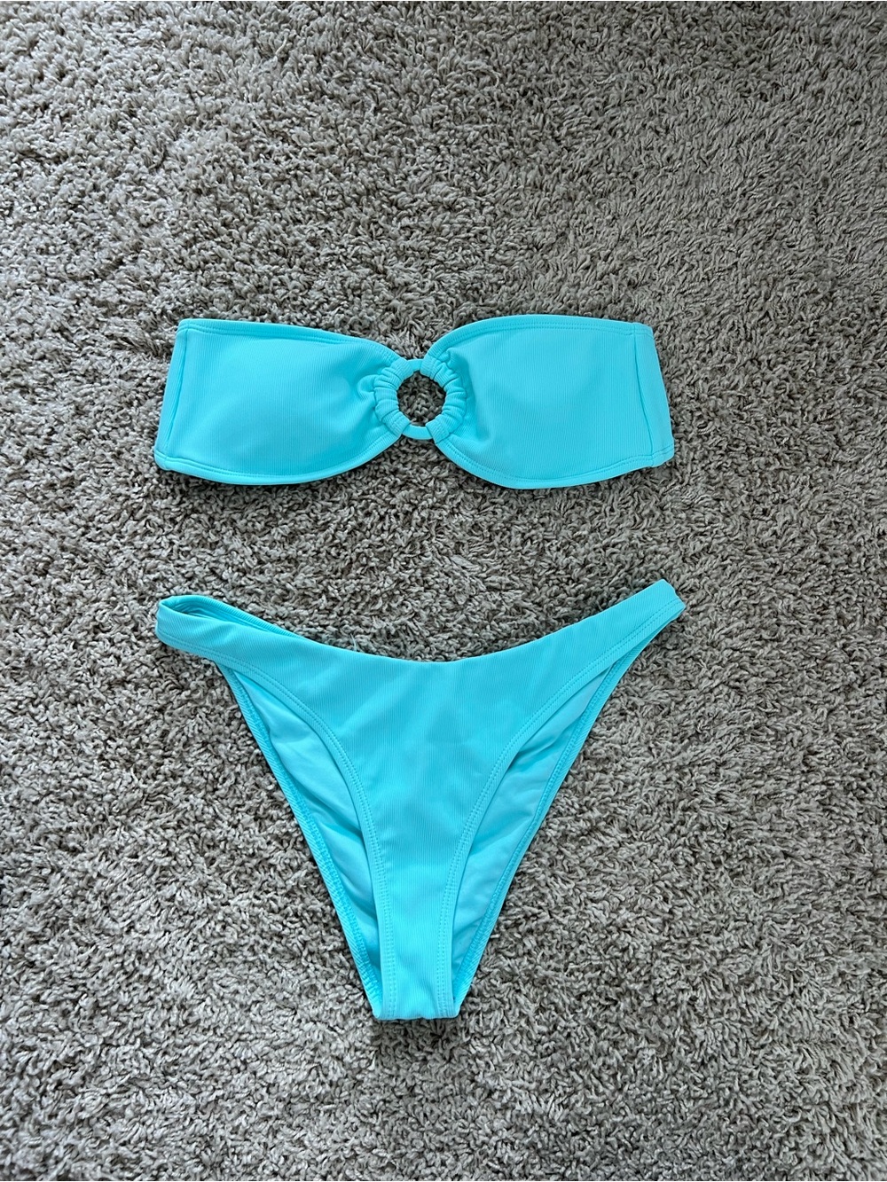 WORN ONCE! WILO blue strapless bikini